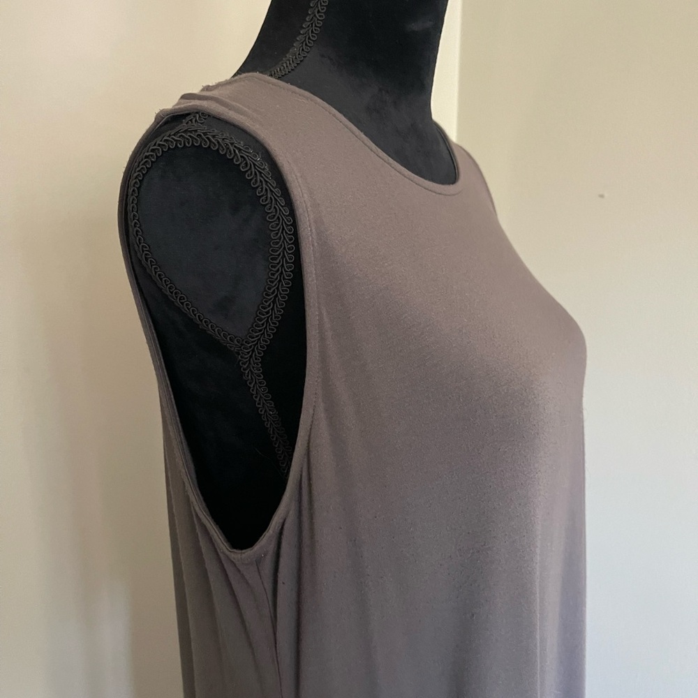 Eileen Fisher asymmetrical knit dress - Picture 3 of 4